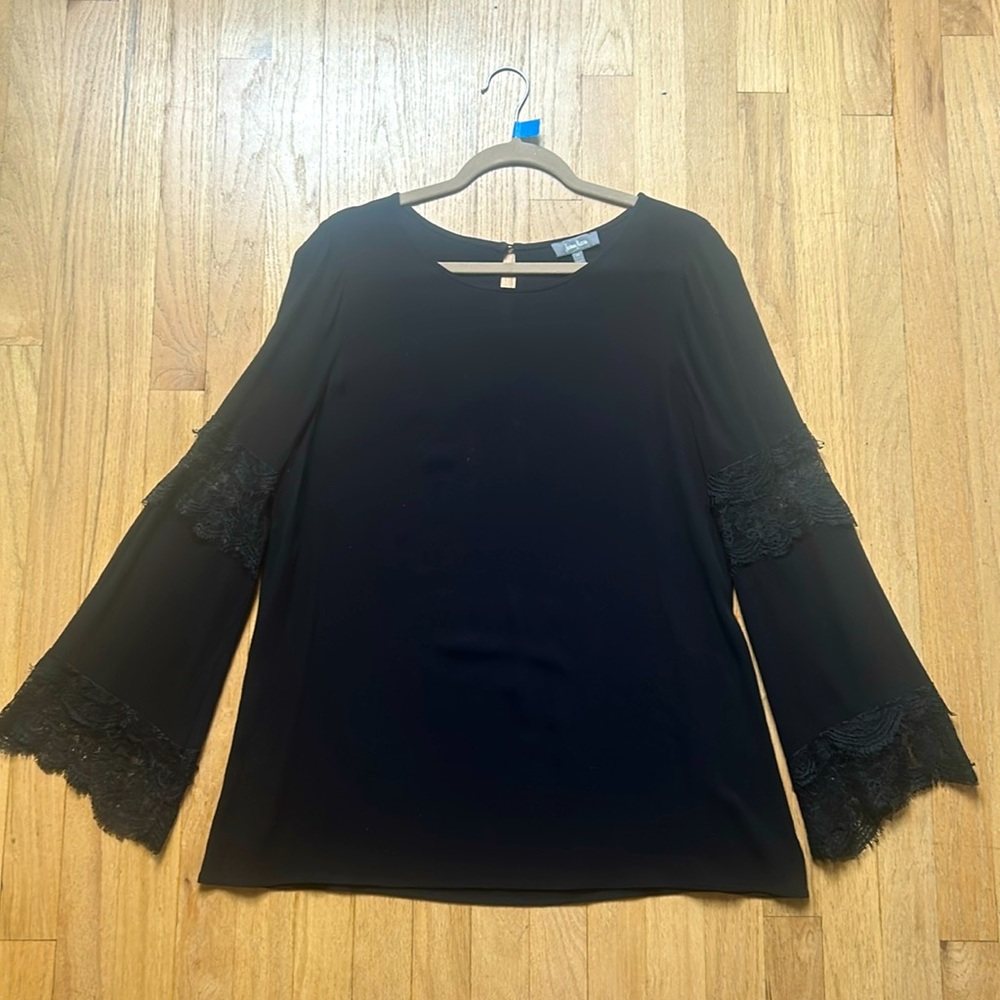 Black Neiman Marcus Long Sleeved Blouse